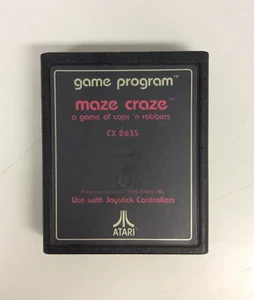 Maze Craze (Atari 2600, 1980) Text Label Authentic Cartridge Only - Picture 1 of 4