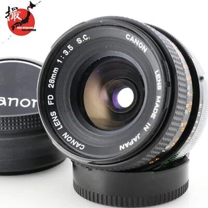 Getestet [Exc+5 Hood] seltenes "O" Canon FD 28mm f/3.5 s.c. Weitwinkel MF Objektiv JAPAN - Bild 1 von 15