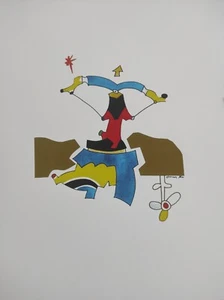 Otmar Alt, Lithographie, Sternzeichen Schütze, signiert, 32x21cm - Bild 1 von 1