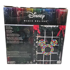 DISNEY Magic Holiday 30” LED Christmas Lighted MICKEY MOUSE WREATH 2018 By Gemmy - Picture 1 of 20