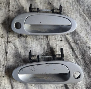 92-00 LEXUS SC300 SC400 DRIVER PASSENGER LEFT & RIGHT DOOR EXTERIOR HANDLE gray - Picture 1 of 5