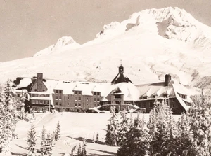 Timberline Lodge, Oregón, Mt Hood 1939-1950 RPPC. Noroeste del Pacífico - Imagen 1 de 3