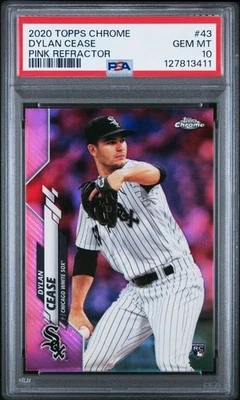 DYLAN CEASE 2020 Topps Chrome PINK REFRACTOR #43 PSA 10 GEM MT RC C: 3411 - Image 1 of 2