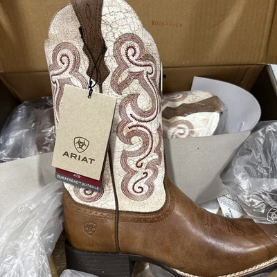 Ariat Women’s Boots QuickDraw Size 6B Medium Square Toe NEW Color:Sandstorm - Image 1 of 4