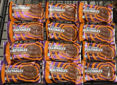 (12) Mr Beast Feastables Creamy Peanut Butter Cups, Jack O Lanterns Limited Ed.! - Image 1 of 3