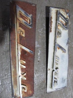 1949-1952 Chevrolet Styleline DELUXE боковая внешняя эмблема отделка молдинги пара - Изображение 1 из 2