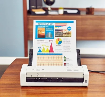Brother ADS-1250W Portable Duplex Color Desktop Scanner w/Adapter - Image 1 of 3