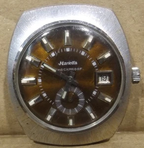 Marietta Shockproof Mechanische Armbanduhr mit Datum ohne Band  funktioniert - Bild 1 von 7