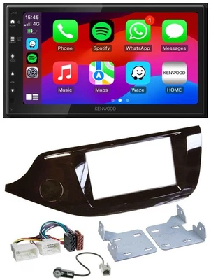 Kenwood MP3 USB DAB 2DIN Bluetooth Autoradio für Kia Ceed ab 12 glänzend - Bild 1 von 4