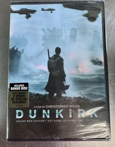 Dunkirk DVD Tom Hardy NEW Christopher Nolan *Factory Sealed* 2017 World War II - Foto 1 di 2