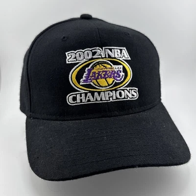 Vintage Los Angeles Lakers 2002 NBA Champions New Era SnapBack Hat Kobe Shaq - Image 1 of 4