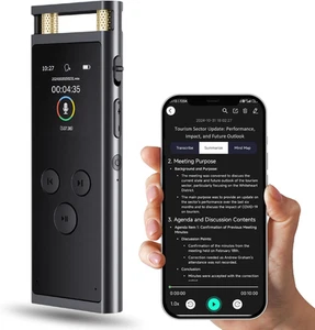Digital Voice Recorder with APP for AI Voice-To-Text Transcription, Gpt-4O Su... - Picture 1 of 12