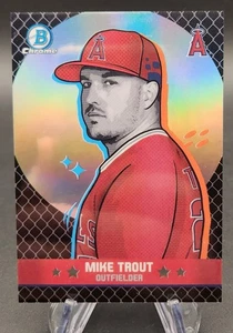 2025 Bowman Chrome Ascensions Mike Trout SSP Case Hit BA-21 Mars Angels - Picture 1 of 2
