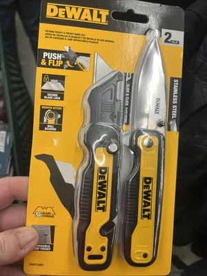 NUEVO Juego de navajas de bolsillo y utilitarias plegables Dewalt DWHT10997 Foto 1 de 4