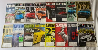 Vintage Car & Driver Magazine Lot of 16 Supra Mustang Porsche Corvette Audi GTI Foto 1 de 4