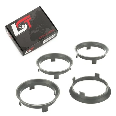 4x Centering Ring Spacer Rings Anthracite Ø 57,1 MM - Ø 60,1 MM for Jeep - Изображение 1 из 4