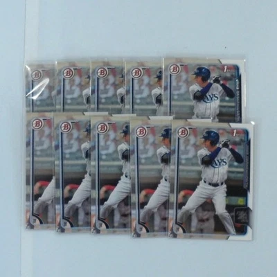 Lot of (10) 2015 Bowman Draft #197 Jake Cronenworth Rays 1st Bowman Prospect RC - Image 1 of 4