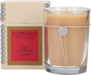 Votivo Red Currant 6.8 oz Aromatic Candle | Soy Wax Blend | Luxury Glass Jar - Picture 1 of 9