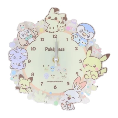 Pokemon Peaceful Place Acrylic Wall Clock Pokepeace Pikachu Mimikyu Pokémo - Image 1 of 4