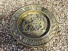 Vintage Widdecombe An Old Uncle Tom Cobley Brass Ashtray Plate