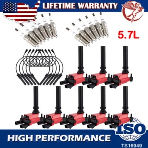 8X Ignition Coil & Spark Plug & Wire For Dodge Ram 1500 2500 Durango 5.7L UF378 - Bild 1 von 24
