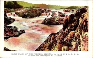 Postal Great Falls Of The Potomac Virginia VA - Imagen 1 de 2
