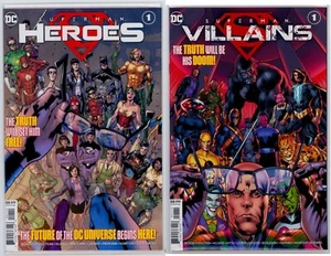 SUPERMAN HEROES #1 Y SUPERMAN VILLANOS #1, ©2020, DC COMICS, ¡ALTO GRADO! - Imagen 1 de 3