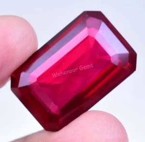 Natural Blood Red Ruby 62.50 Ct Emerald Certified Stunning Mozambique Gemstone - Picture 1 of 5