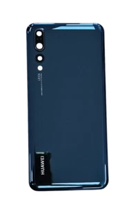 Für Huawei P20 pro Akkudeckel Backcover Blau Blue Kameraglas Linse mit Kleber - Bild 1 von 2