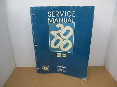 2000 ML Van Service Manual 1 OF 2 - Image 1 of 4