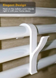 Gancio Appendino Asciugamani Accappatoio per Termoarredo termosifoni caloriferi - Foto 1 di 4