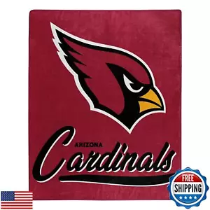 Northwest NFL Arizona Cardinals Unisex-Adult Raschel Throw Blanket, 50" x 60" - Picture 1 of 3