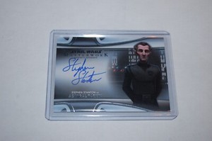 Admiral Tarkin-Stephen Stanton-Autograph-Star Wars Topps Masterwork