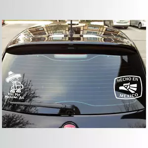 Kiss My Mexican Ass Hecho En Mexico ZWEI Aufkleber Sticker Spanisch Amerikanisch Latino - Bild 1 von 1