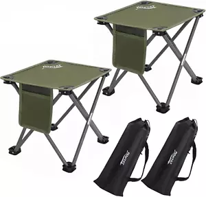 2 Pack Camping Stool,Portable Folding Compact Lightweight Stool Seat for Camping - Picture 1 of 7