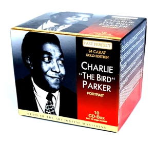 Charlie "The Bird" Parker–Portrait 10 CD Box set Past Perfect 24 Carat Gold Edit - Picture 1 of 2