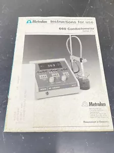 Metrohm 660 Conductometer - User Guide / Manual / Instructions Book - Picture 1 of 2