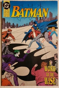Batman 1992 Zellers Promotion A Word to the Wise Joker Canadian Print - Imagen 1 de 5