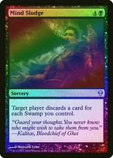 MTG - Mind Sludge - Zendikar - X1 - (LP) - FOIL - FREE SHIPPING