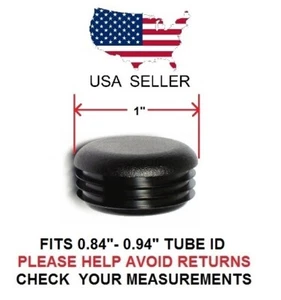 1 INCH ROUND TUBING PLUG/END CAP 1" QUANTITY 4 - Picture 1 of 1