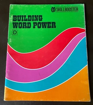 Vintage UNUSED 1975 Building Word Power D Skillbooster  Workbook - Image 1 of 4