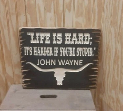 John Wayne/Rustic/Wood/Sign/Cabin/Lodge/Western/Cowgirl/Cowboy/Old West/Man Cave - Изображение 1 из 4