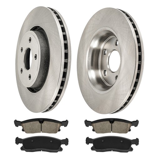 Front Disc Rotors & Brake Pads Kit For Jeep Grand Cherokee 20112019