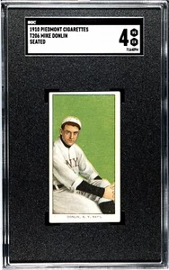 1909-1911 T206 White Border Mike Donlin New York Giants - SGC 4 VG-EX Awesome - Picture 1 of 2