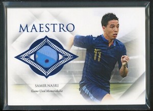 2023 SAMIR NASRI 06/10 PATCH FUTERA UNIQUE MAESTRO GAME USED MEMORABILIA