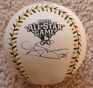 Grady Sizemore Signed Autographed 2006 All Star Baseball RARE - TONING - Picture 1 of 4