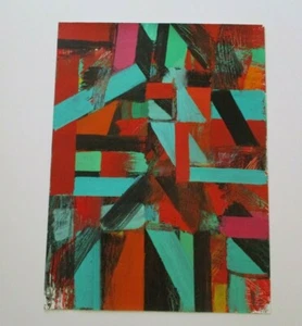 IRVING HAYNES PAINTING AMERICAN EXPRESSIONIST CUBISM ABSTRACT GEOMETRIC MAINE - Picture 1 of 9
