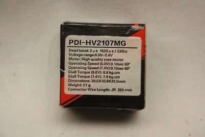 1 St. JX PDI-HV2107MG Tragflächenservo Slim Servo 7,9kg 0,12s 22g 10mm dünn      - Bild 1 von 3