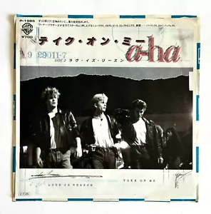 A-HA TAKE ON ME / LOVE IS REASON JAPAN VINYL 7" SINGLE RECORD P-1985 Z22 - Picture 1 of 4