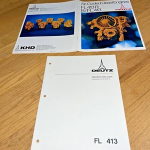 1970's DEUTZ AIR-COOLED DIESEL ENGINE Brochure - Picture 1 of 11
